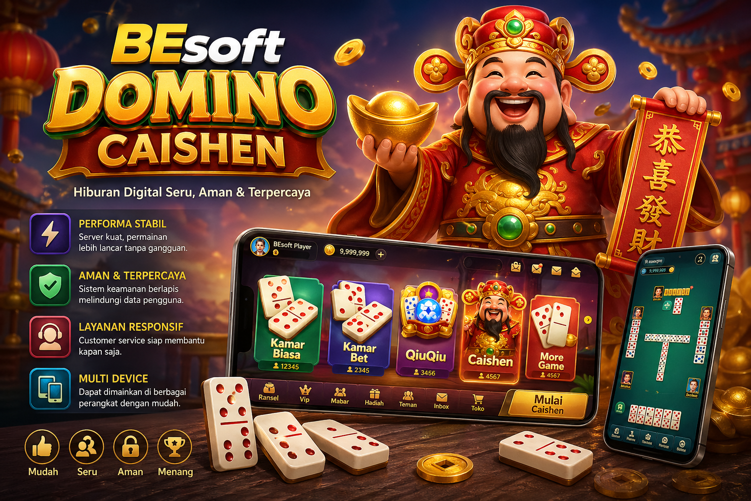 BESOFT Domino Caishen