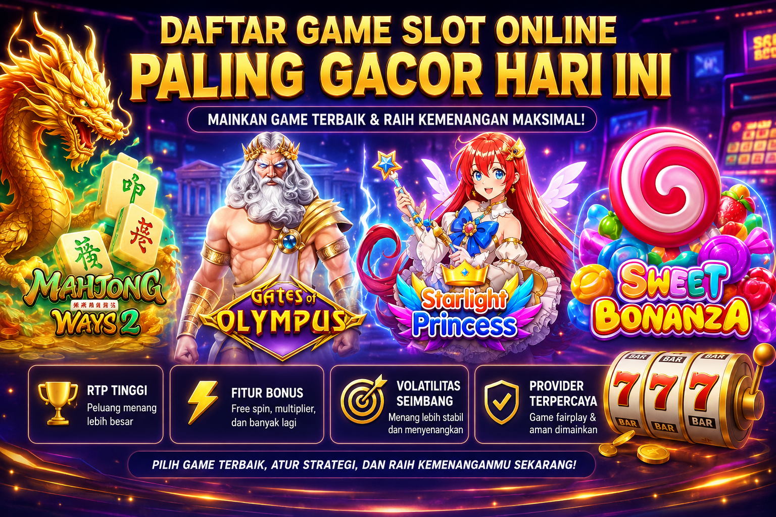 Daftar Game Slot Online Paling Gacor Hari Ini