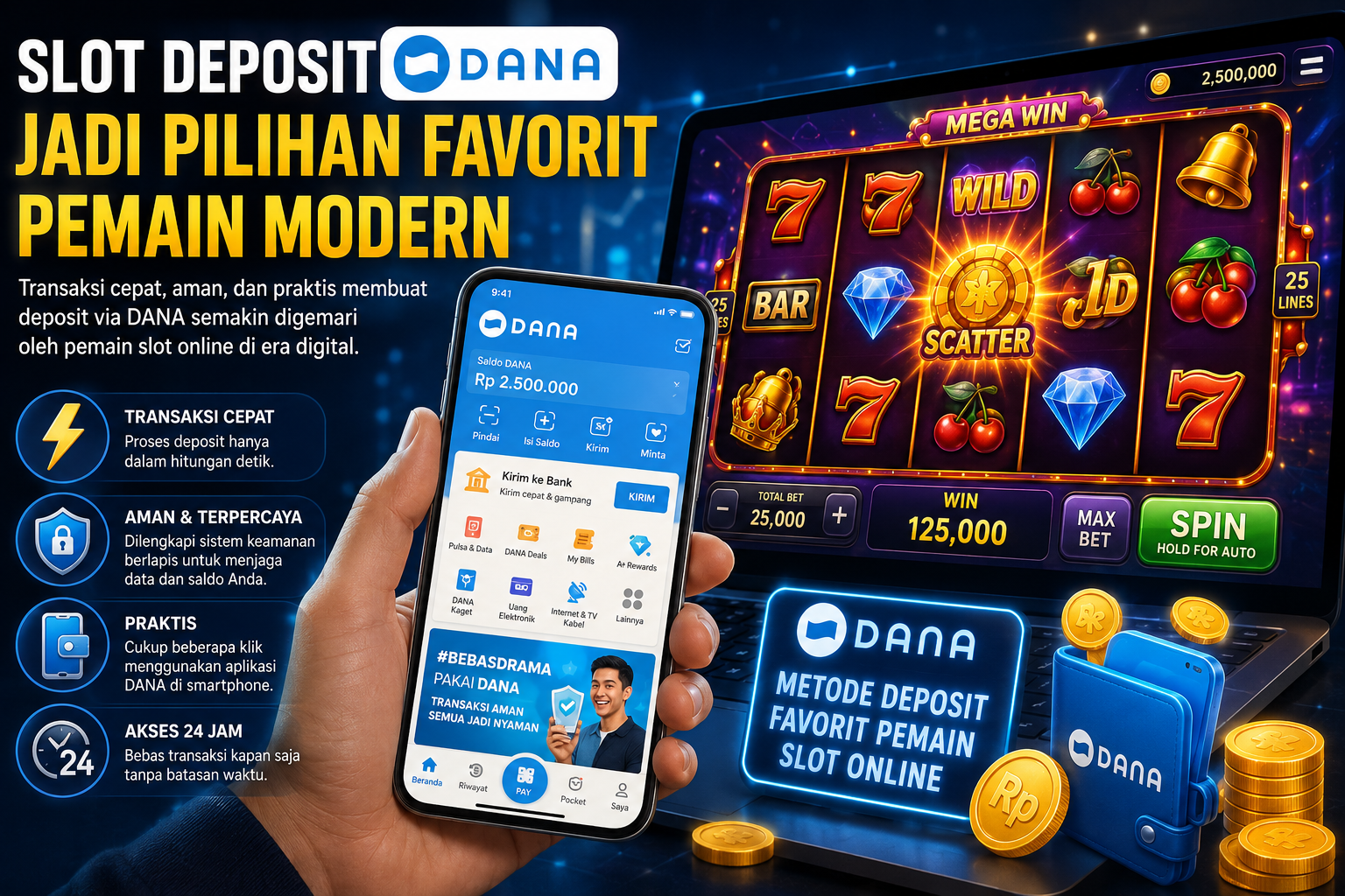Slot Deposit Dana Jadi Pilihan Favorit Pemain Modern