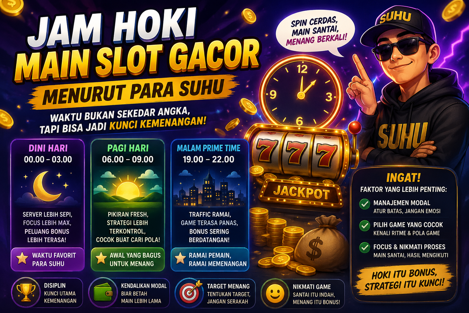 Jam Hoki Main Slot Gacor Menurut Para Suhu