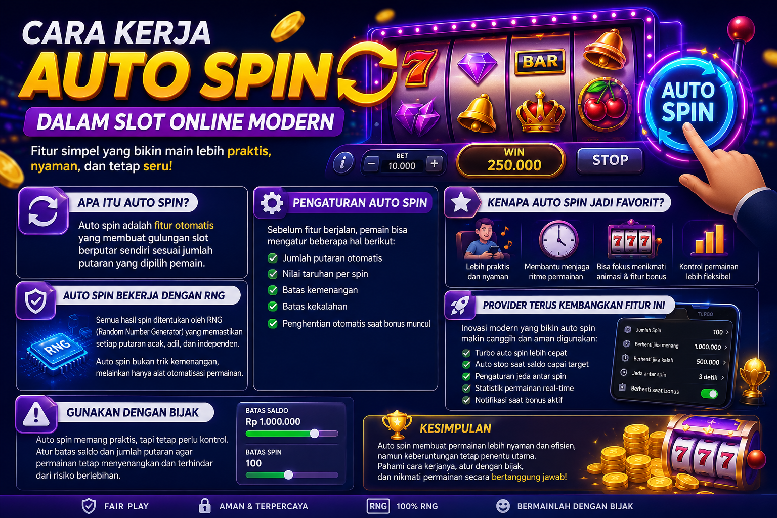 Cara Kerja Auto Spin dalam Slot Online Modern